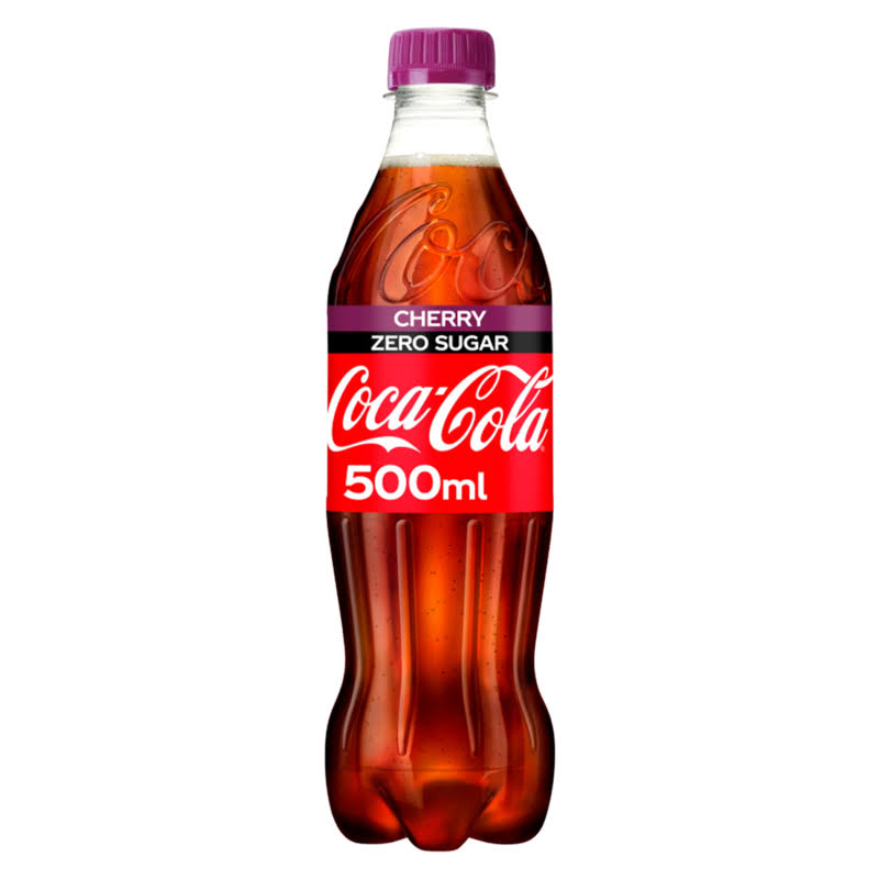 Coca-Cola Zero Soda - Cherry, 500ml