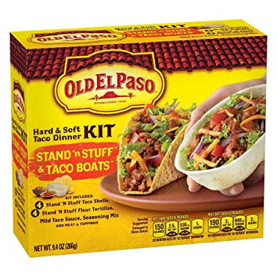 Old El Paso Stand N Stuff Hard and Soft Taco Dinner Kit - 9.4oz