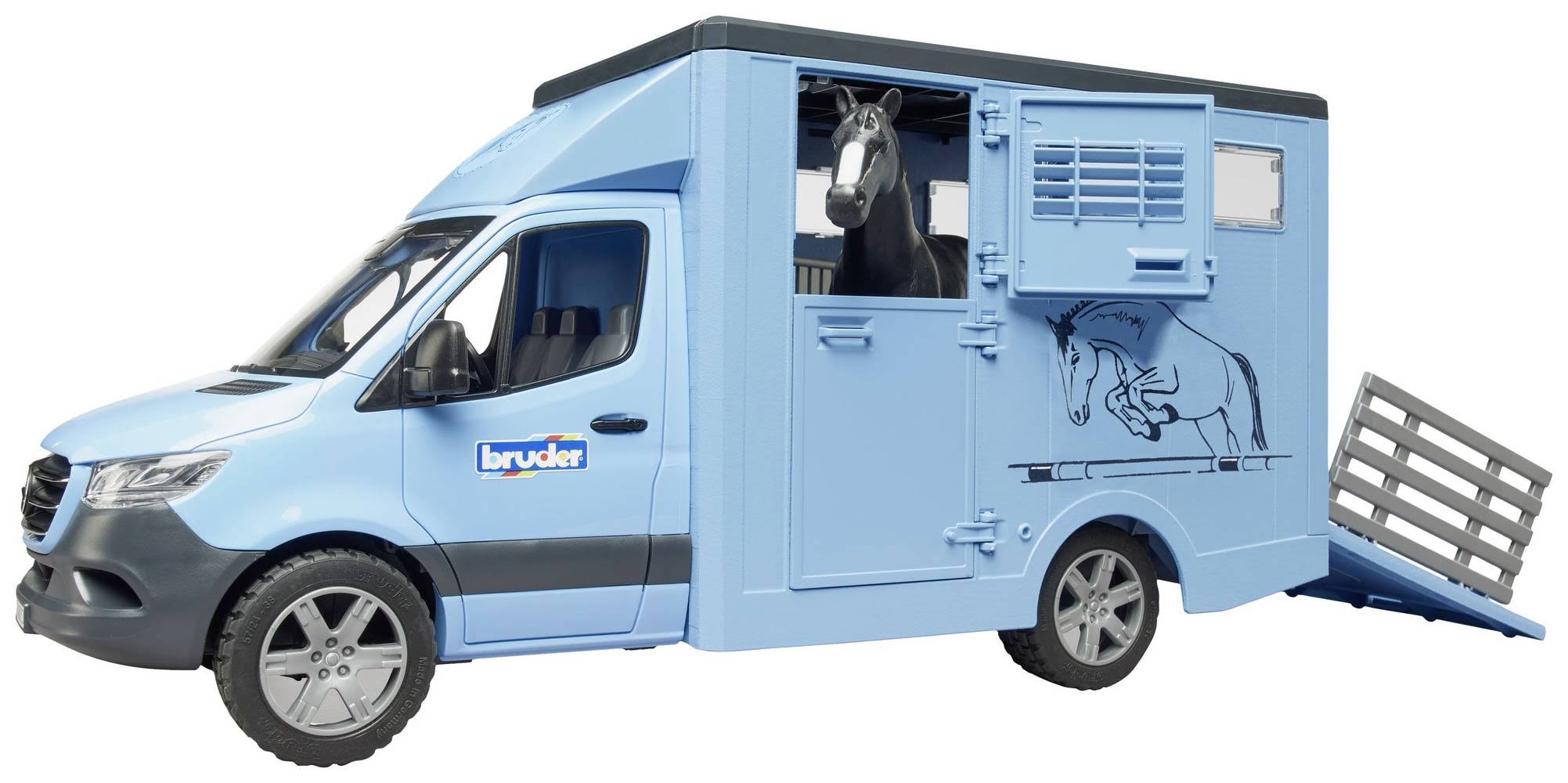 Bruder MB Sprinter Animal Transporter & Horse