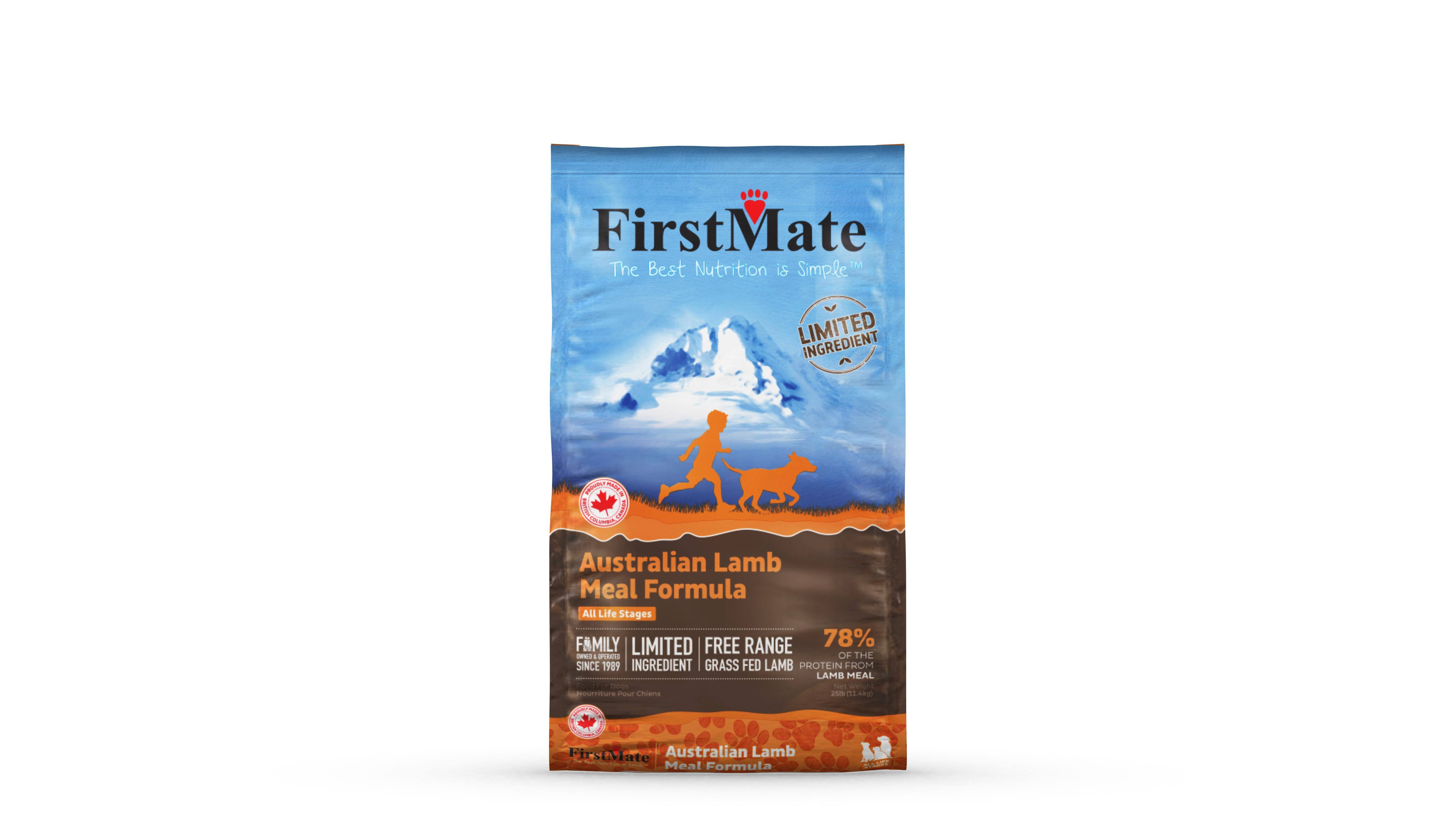 FirstMate Australian Lamb Meal Limited Ingredient Diet Grain-Free Dry Dog Food, 25-lb