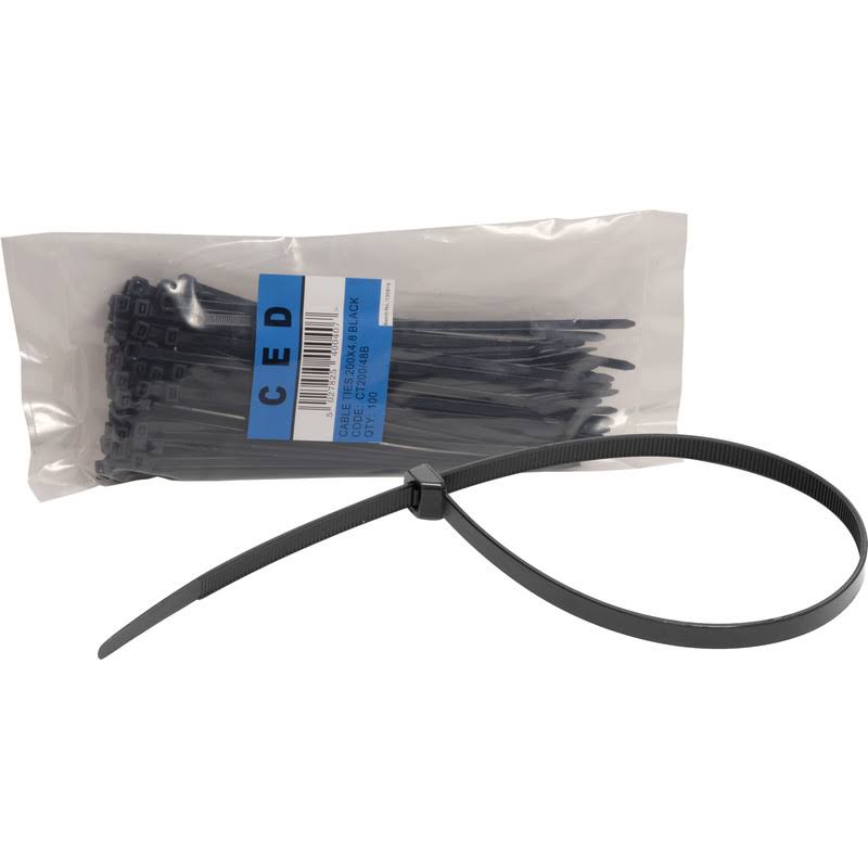 Cable Tie - Black, 370mm x 4.8mm