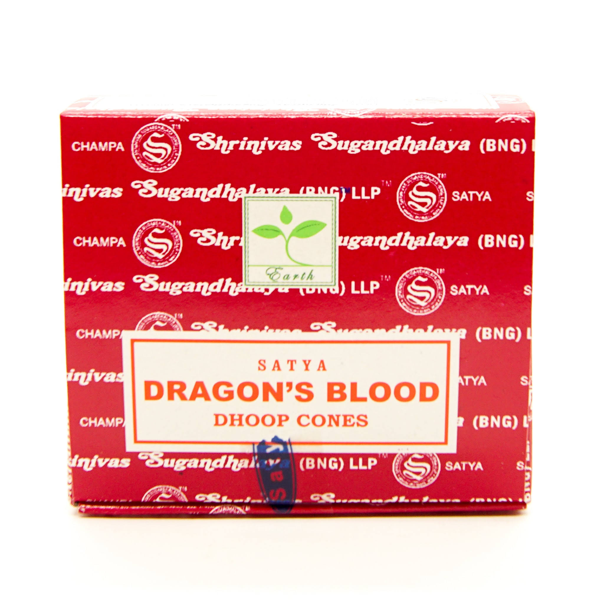 Satya Dragon's Blood DHOOP Cones & Holder (12 Per Packet)