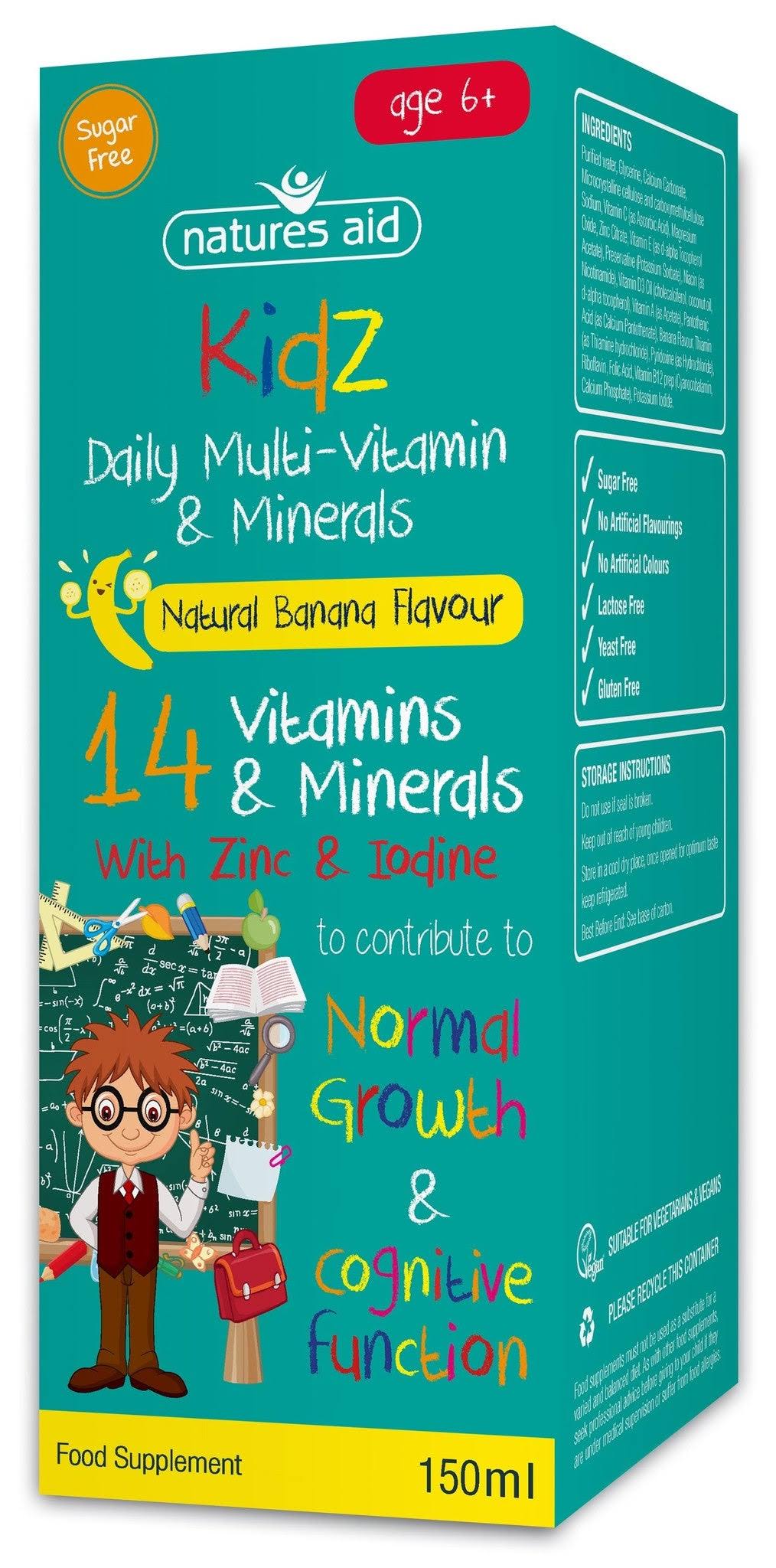 Natures Aid Multi viramin Drops - Orange, 9 Essential Vitamins