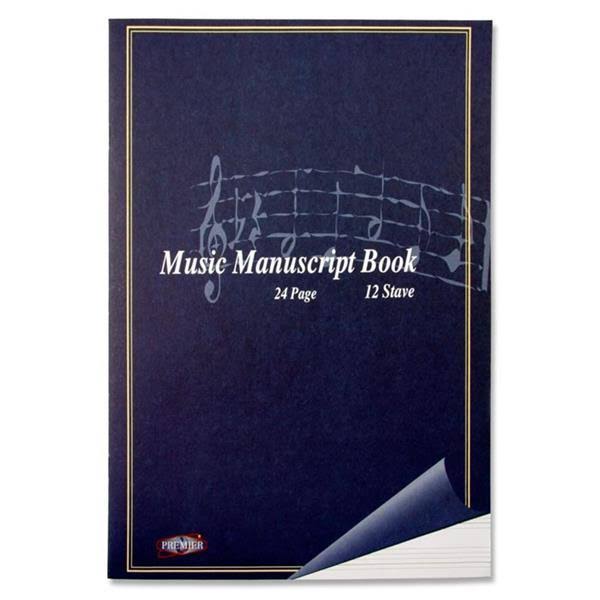 Music Manuscript - A4, 12 Stave, 24 Page
