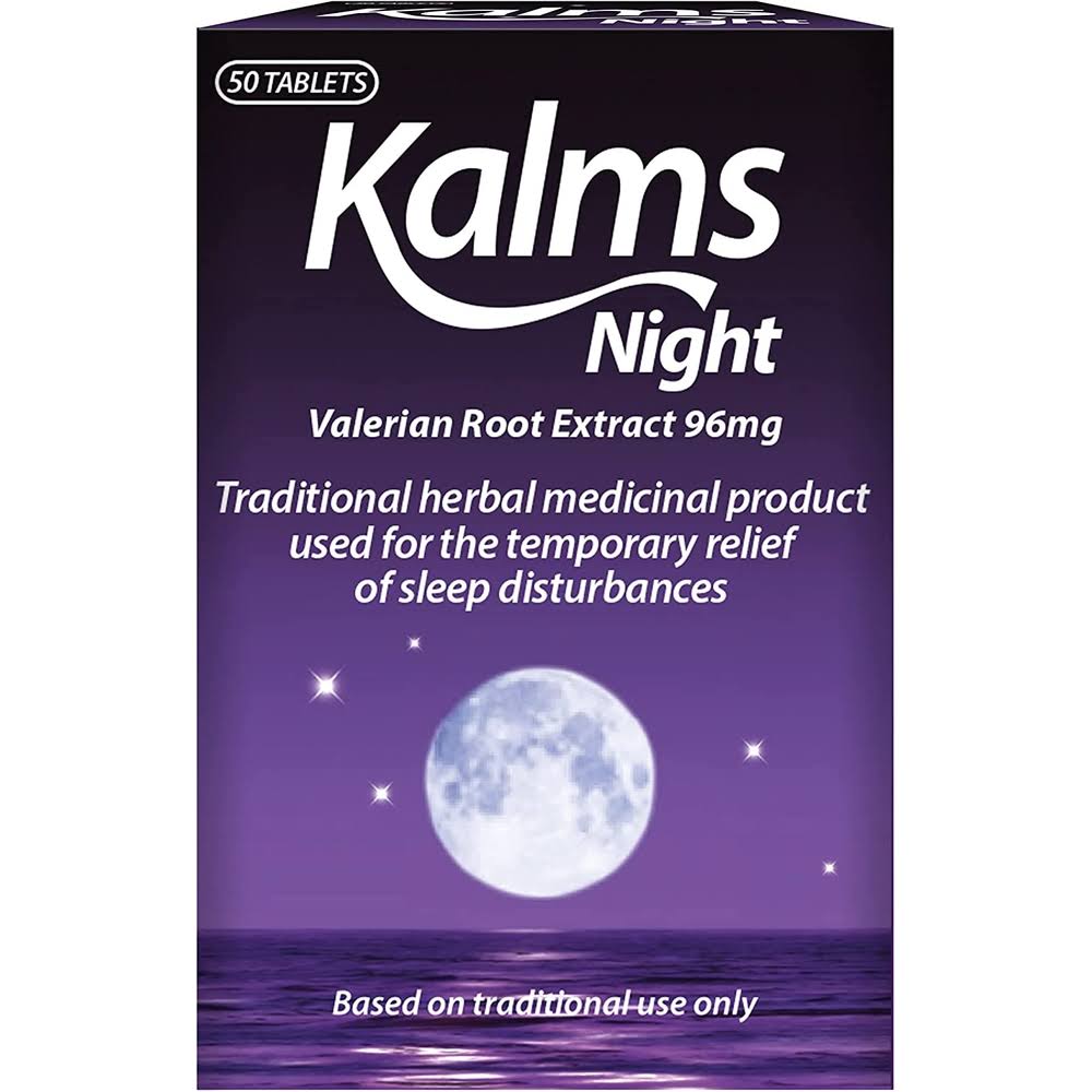 Kalms Night Valerian Root Extract - 96mg, 50 Tablets
