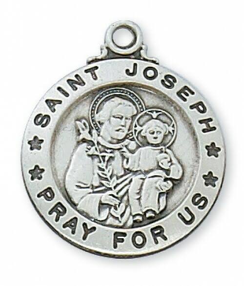 Boys Sterling Silver Saint Joseph Medal