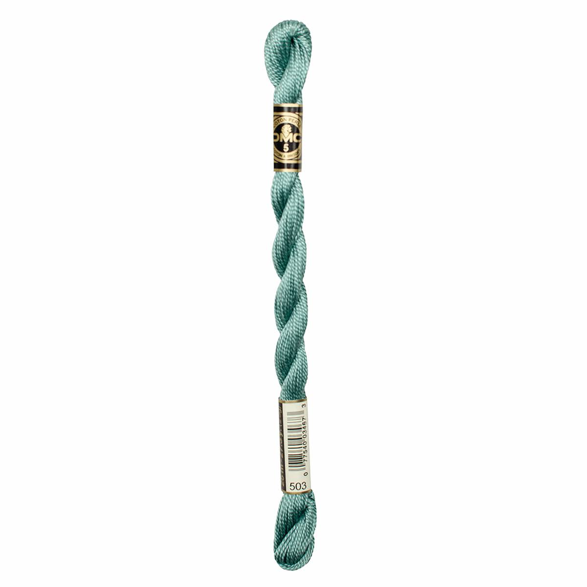 DMC Pearl Cotton Thread - Medium Blue Green, Size 5