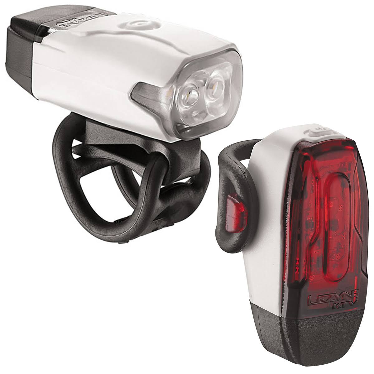 Lezyne LED KTV Drive Bicycle Headlight/Tail Light Pair (White)