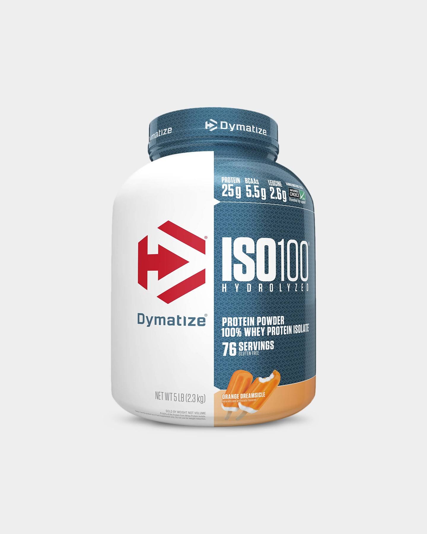 Dymatize Nutrition Iso 100 Dreamsicle Supplement - Orange, 5lb