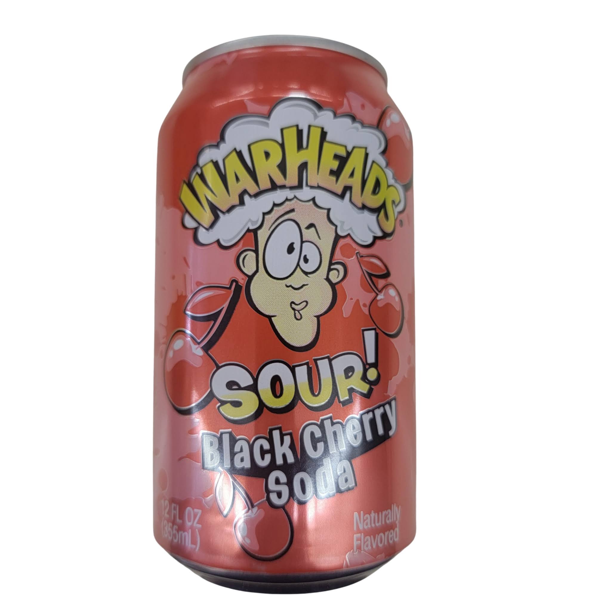Warheads Sour Black Cherry Soda (355 ml)