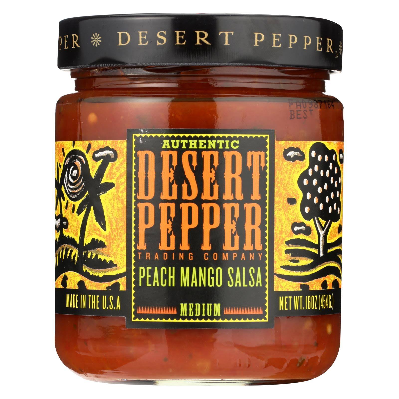Desert Pepper Authentic Medium Peach Mango Salsa - 16oz