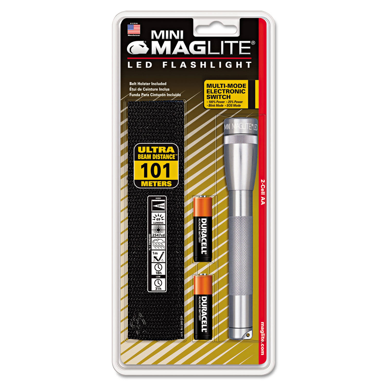 Maglite Flashlight - Gray