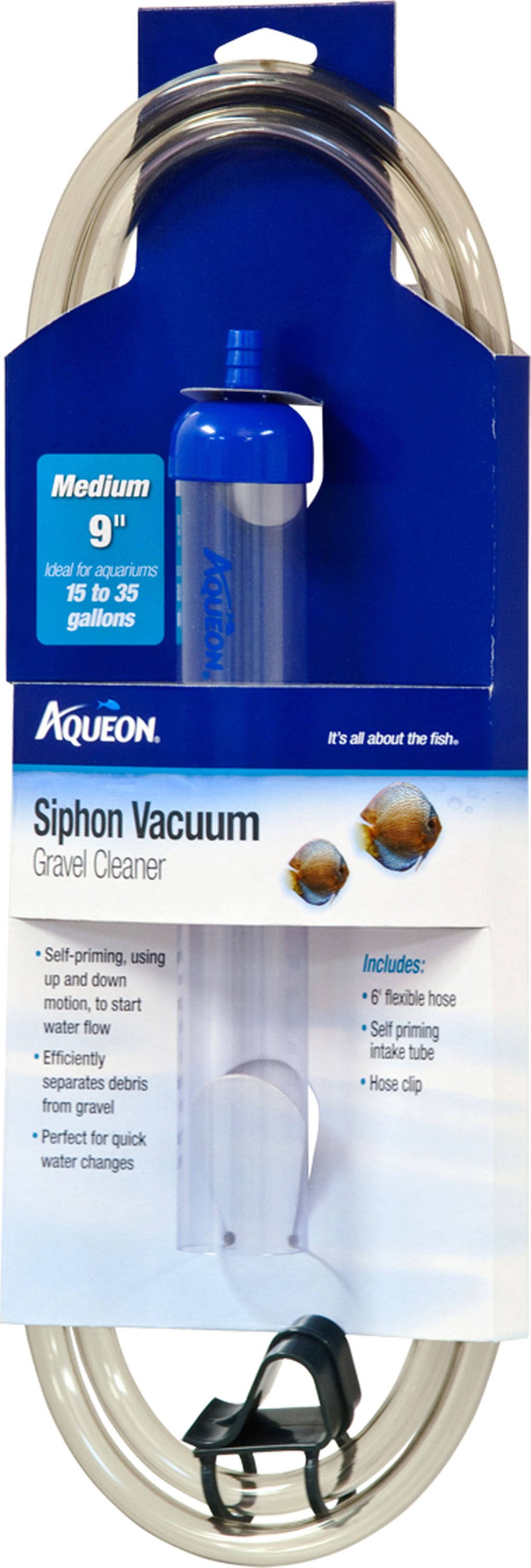 Aqueon Medium Siphon Vacuum Aquarium Gravel Cleaner