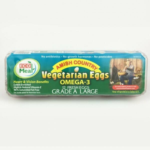 EcoMeal Amish Country Vegetarian Omega-3 Large Eggs