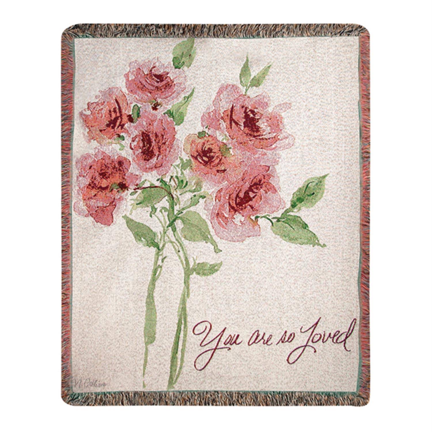 Manual Woodworkers & Weavers Tapestry Throw You Are So Loved 50 x 60
