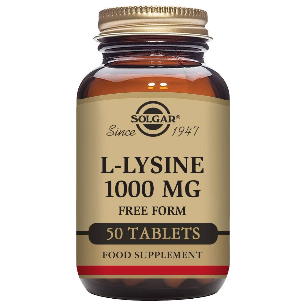 Solgar L-Lysine Tablets - 50 Tablets