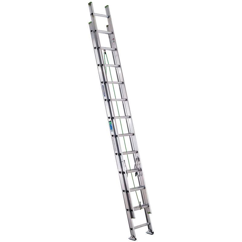 Werner Aluminum Extension Ladder with 225lb Load Capacity - 24ft