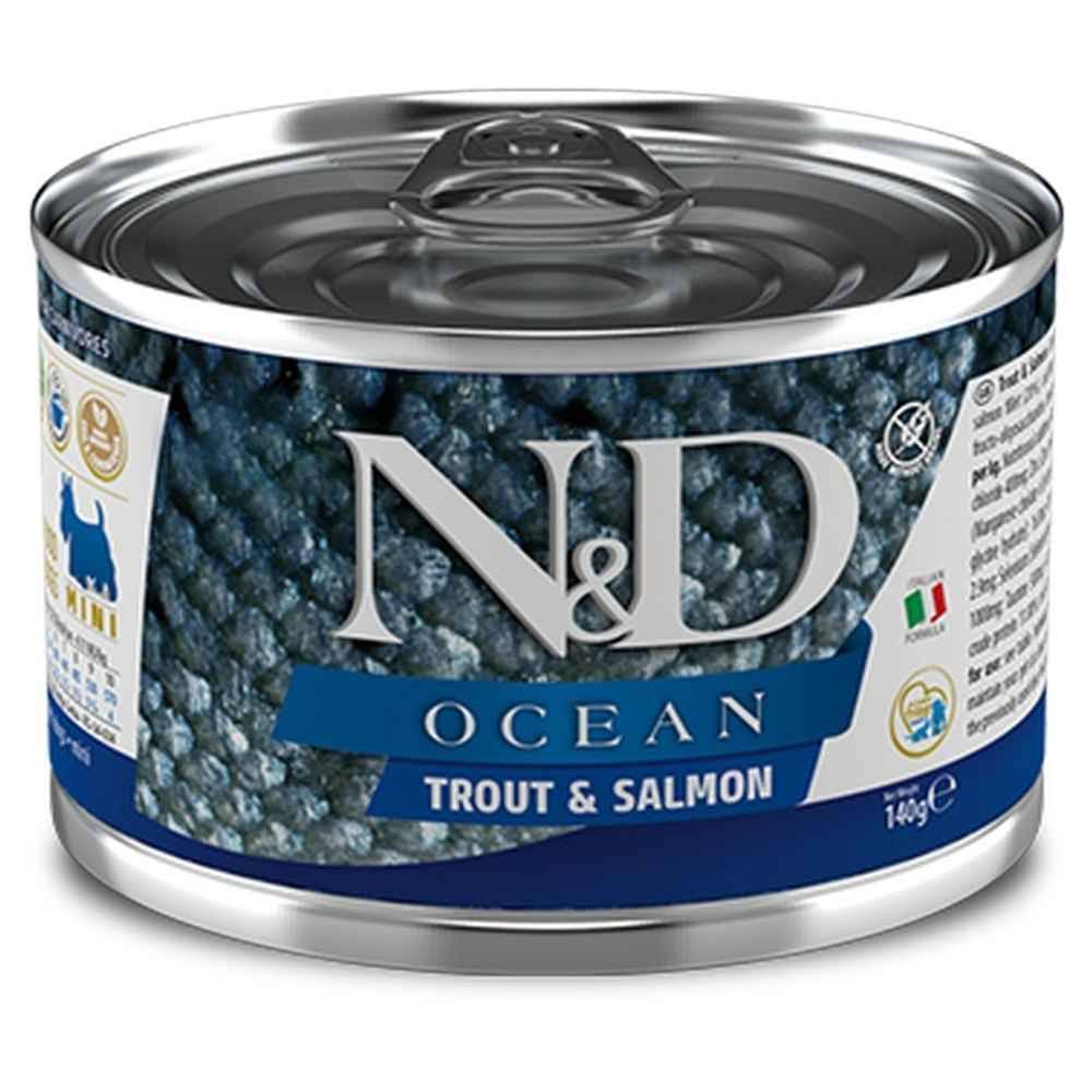 Farmina N&D Ocean Trout & Salmon Canned Dog Food 6/4.9oz