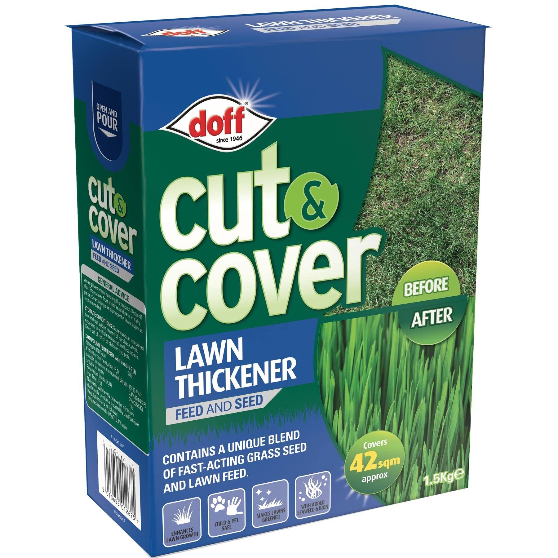 Doff Cut & Cover Lawn Thickener 1.5kg [F-LX-A50-DOF-01]