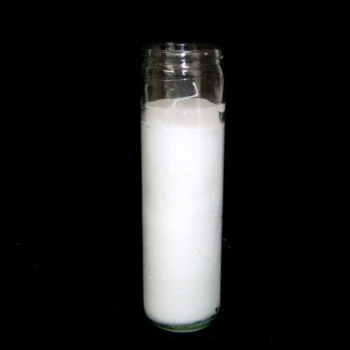 Candle 8in Novena White Wholesale, Cheap, Discount, Bulk (Pack of 12)