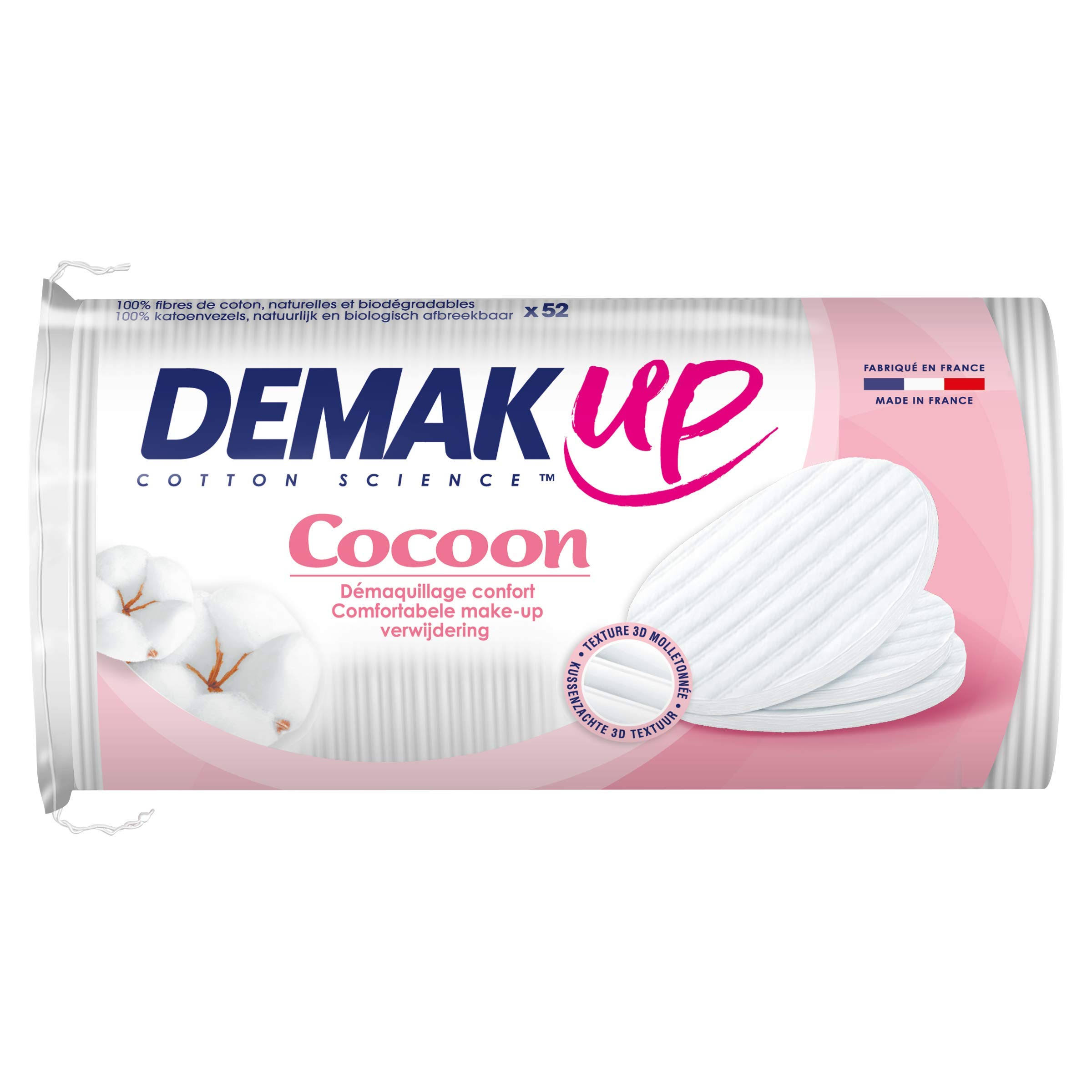 Demak'Up Cocoon Set of Cotton Wool Pads – Pack of 4