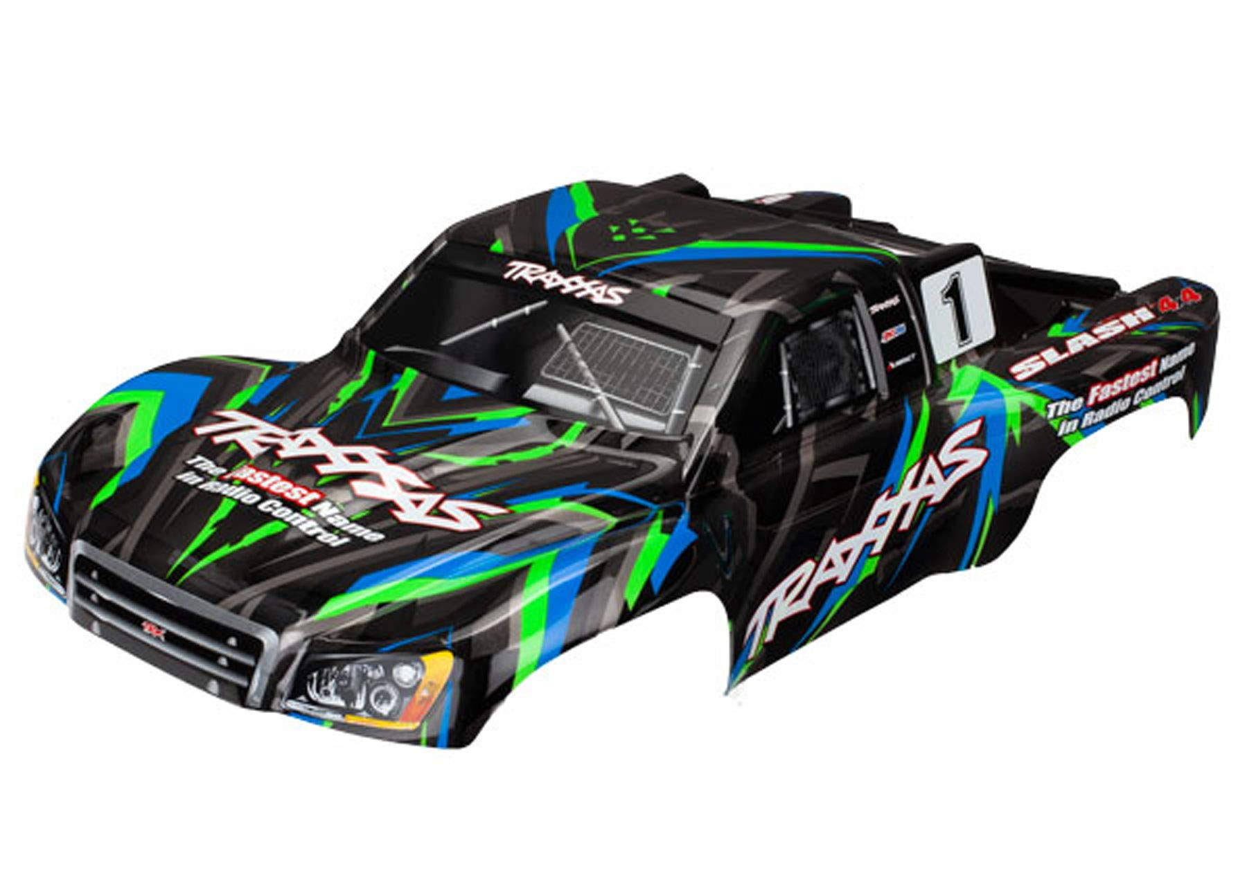 Traxxas TRA6816G Body, Slash 4x4, Green (painted, Decals applied)
