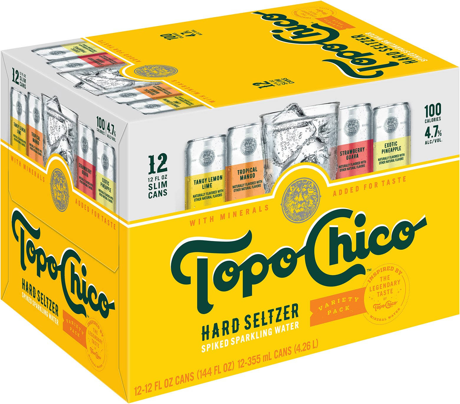 Topo Chico Hard Seltzer, Variety Pack - 12 pack, 12 fl oz cans