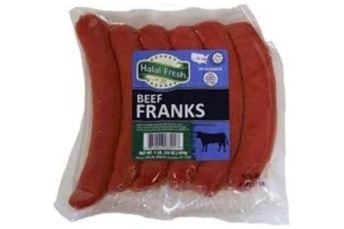 Halal Fresh Beef Franks 1 lb