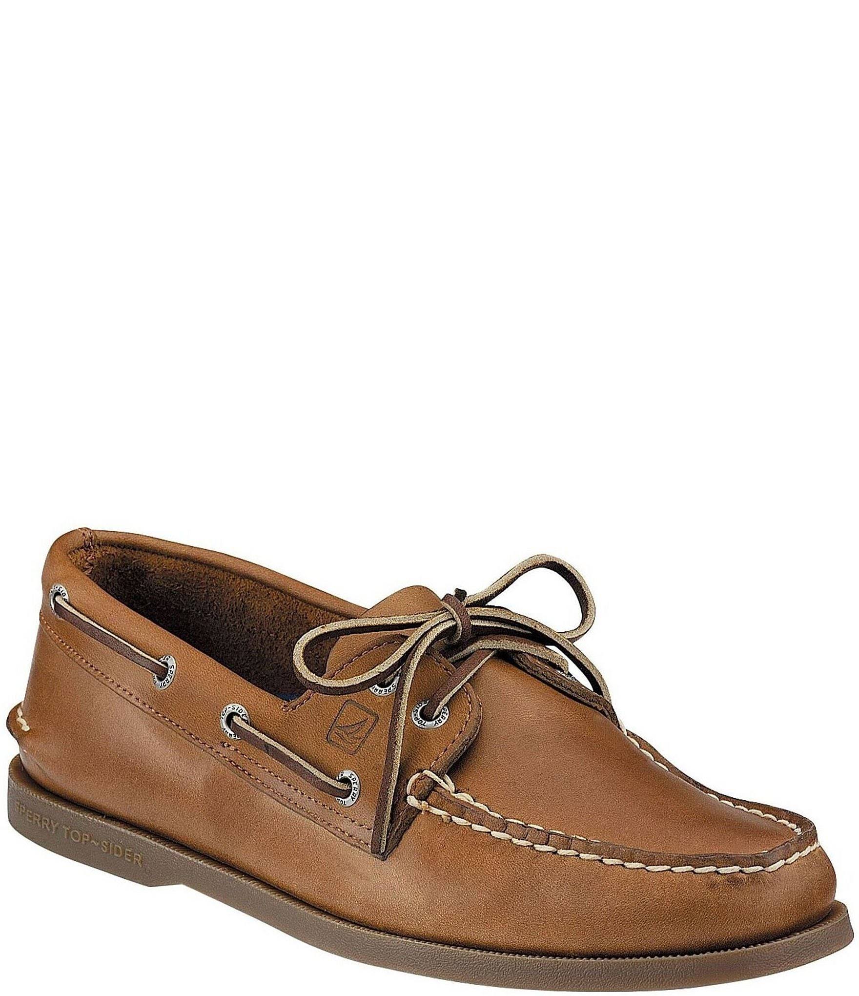 Sperry Gold Cup A/O 2 Eye Black Amaretto Boat Shoe Men's sizes 7-15/NEW!!! 