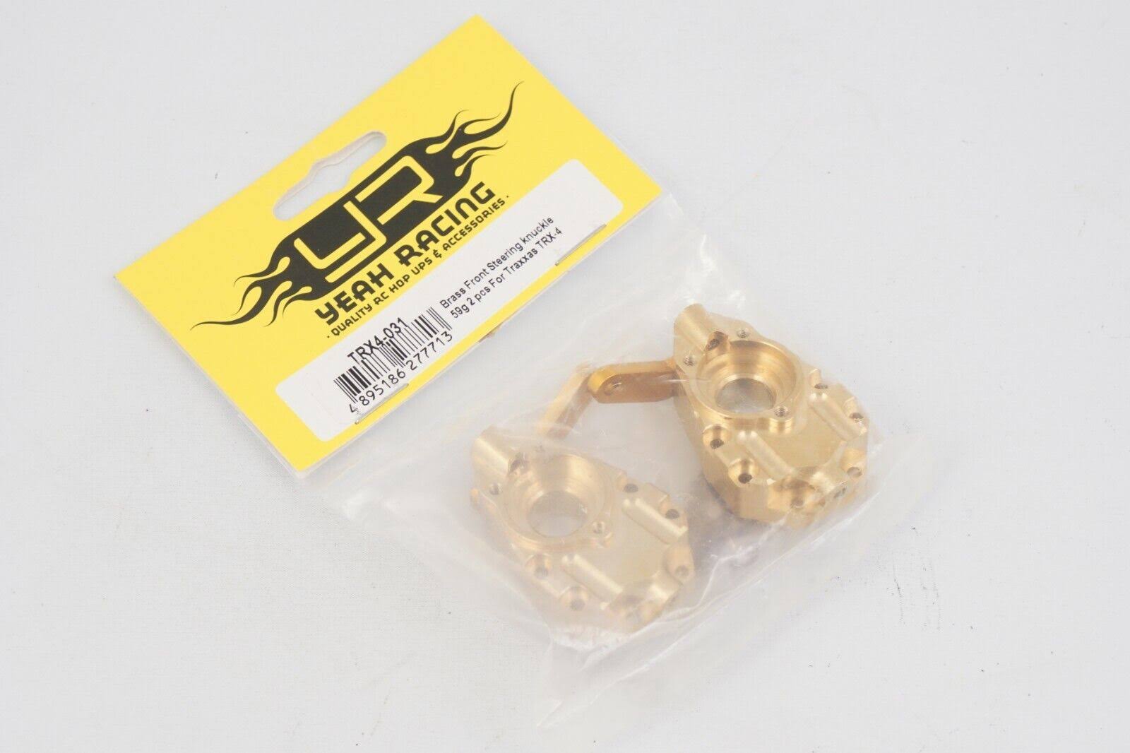 Yeah Racing TRX4031 Front Steering Knuckle - Brass, 2pcs