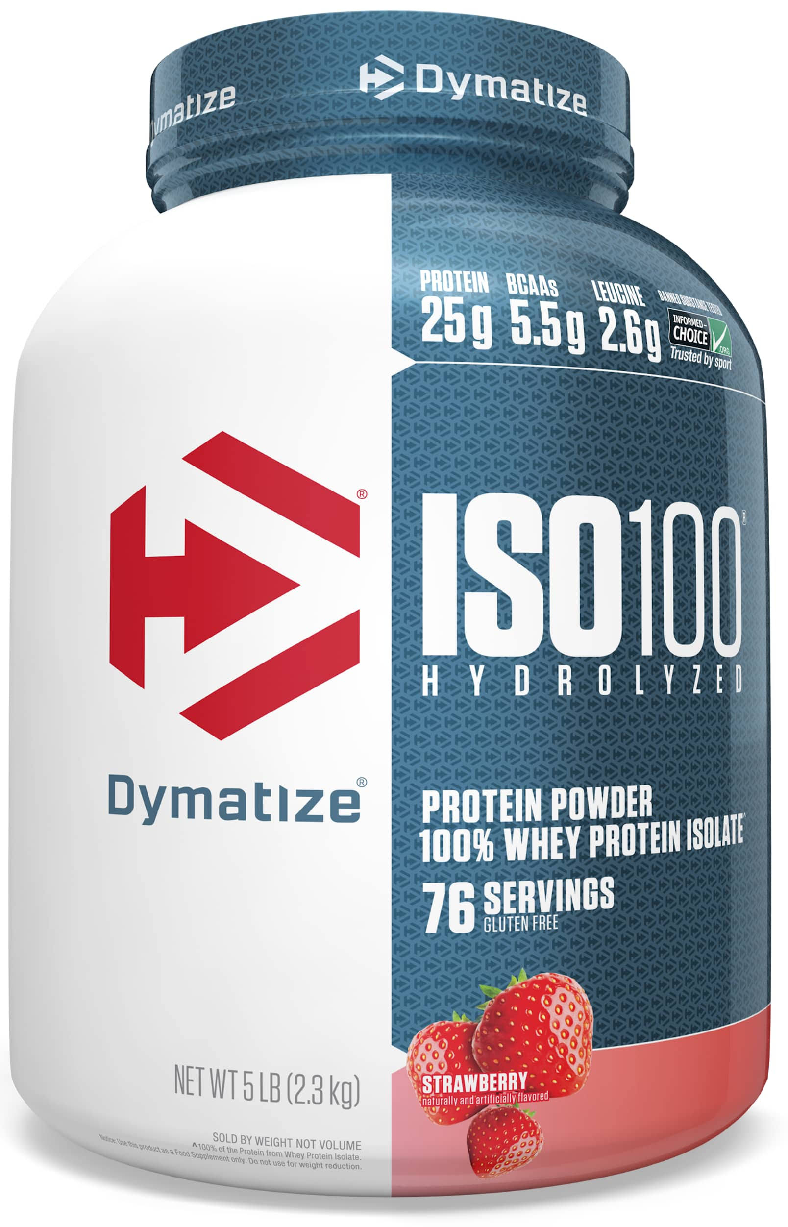 Dymatize ISO100 Hydrolyzed 100% Whey Protein Isolate - Strawberry