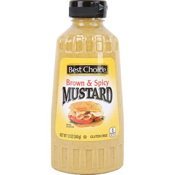 Best Choice Brown & Spicy Mustard - 12 oz