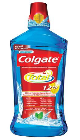 Colgate Total 12 Hour Mouthwash - 1L, Peppermint Blast