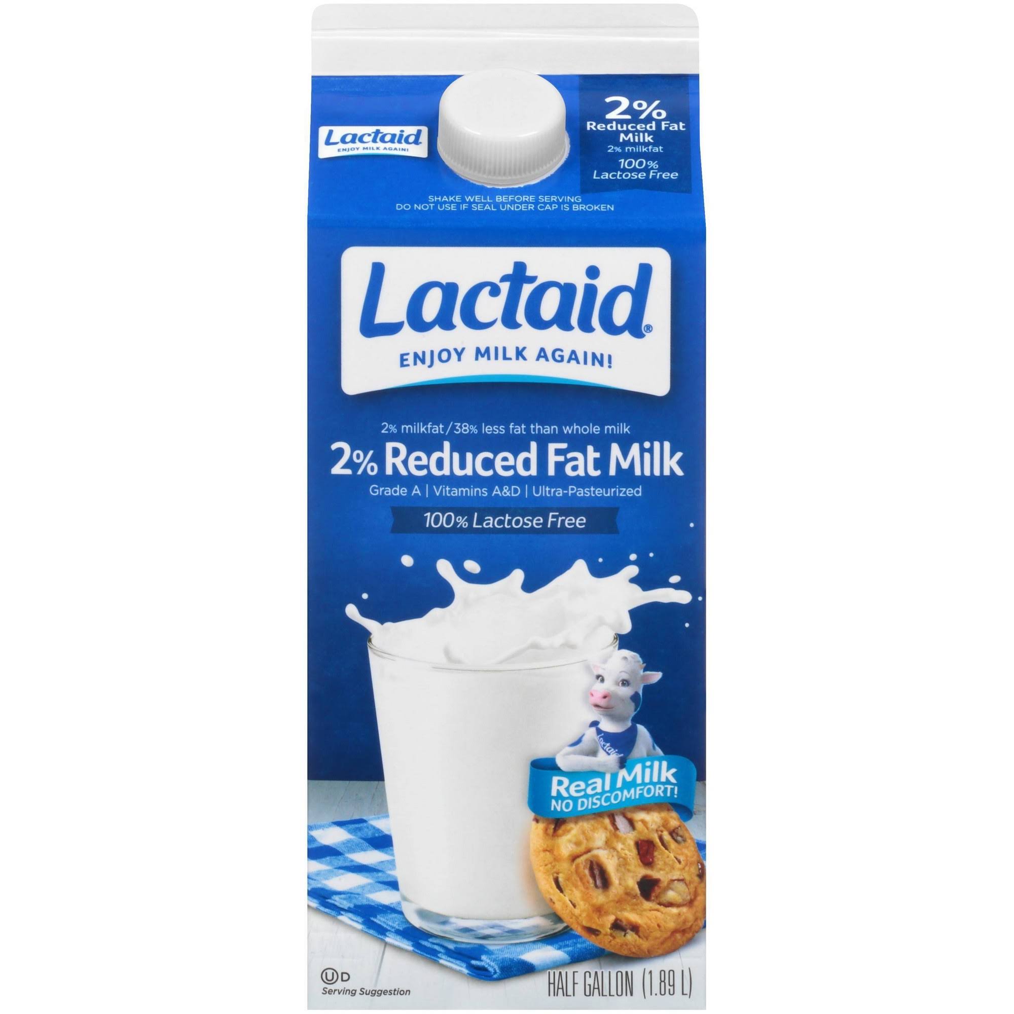 Lactaid Reduced Fat Milk - 0.5gal