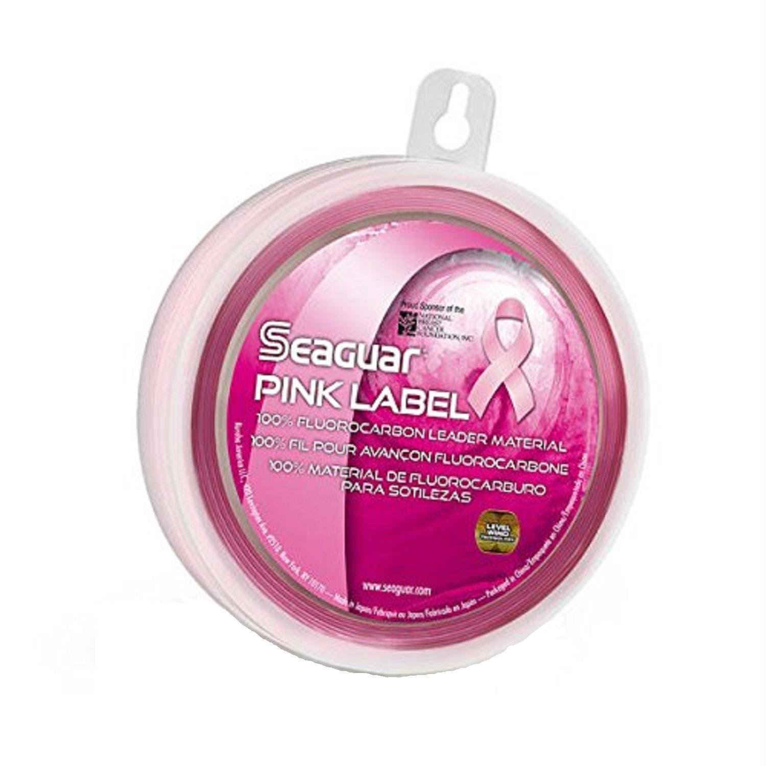 Seaguar Fluorocarbon Line - Pink, 60lbs, 25yds
