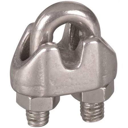 National Hardware 7183221 0.12 In. N830-312 Cable Clamps - Stainless Steel National Hardware Multicolor