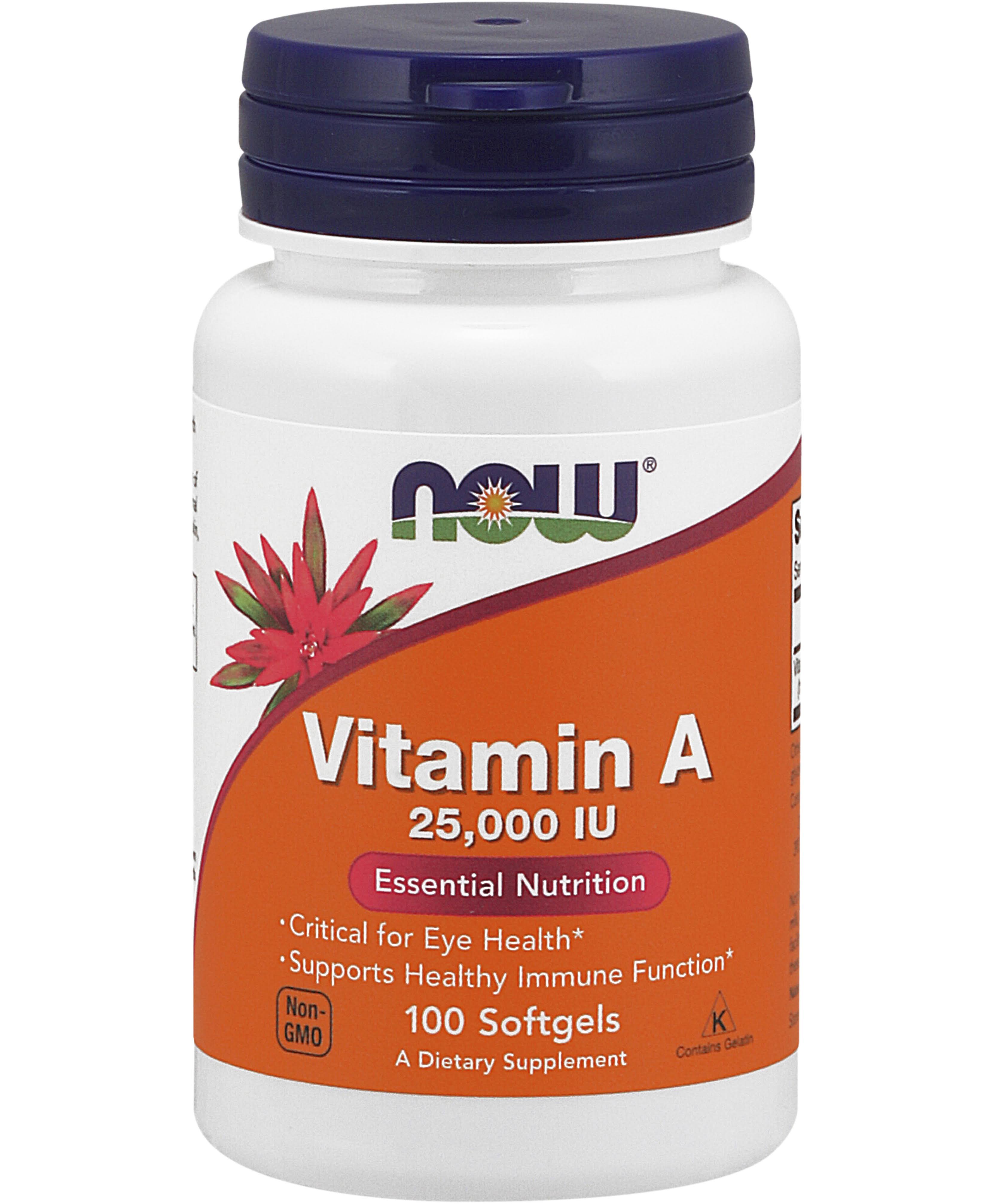 Now Foods Vitamin A - 100 Softgels