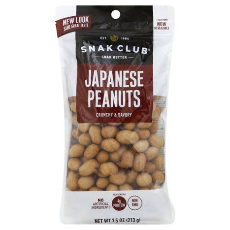 Snak Club Peanuts, Crunchy - 7.5 oz