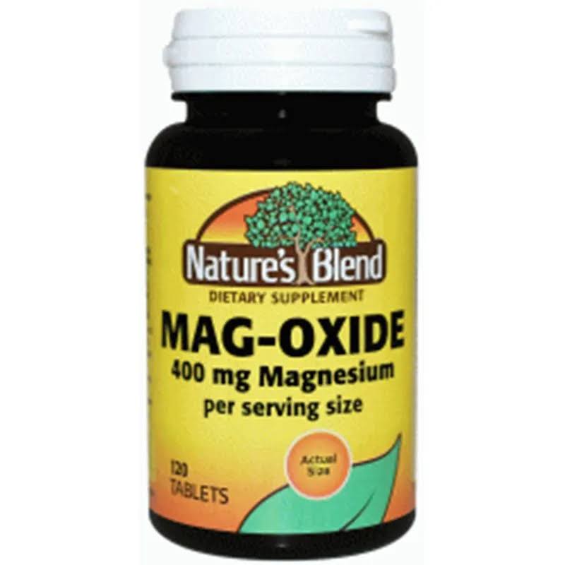 NATURE`S Blend Mag-Oxide Tablets 400mg 120 ct Pack of 1