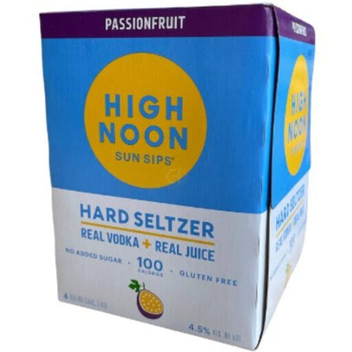 High Noon Passionfruit Vodka Seltzer 4-Pack