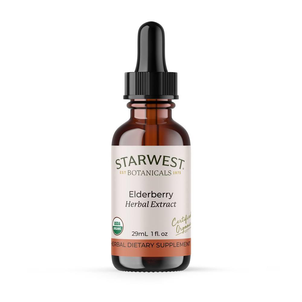 Starwest Botanicals Elderberry Extract Organic 1 fl oz