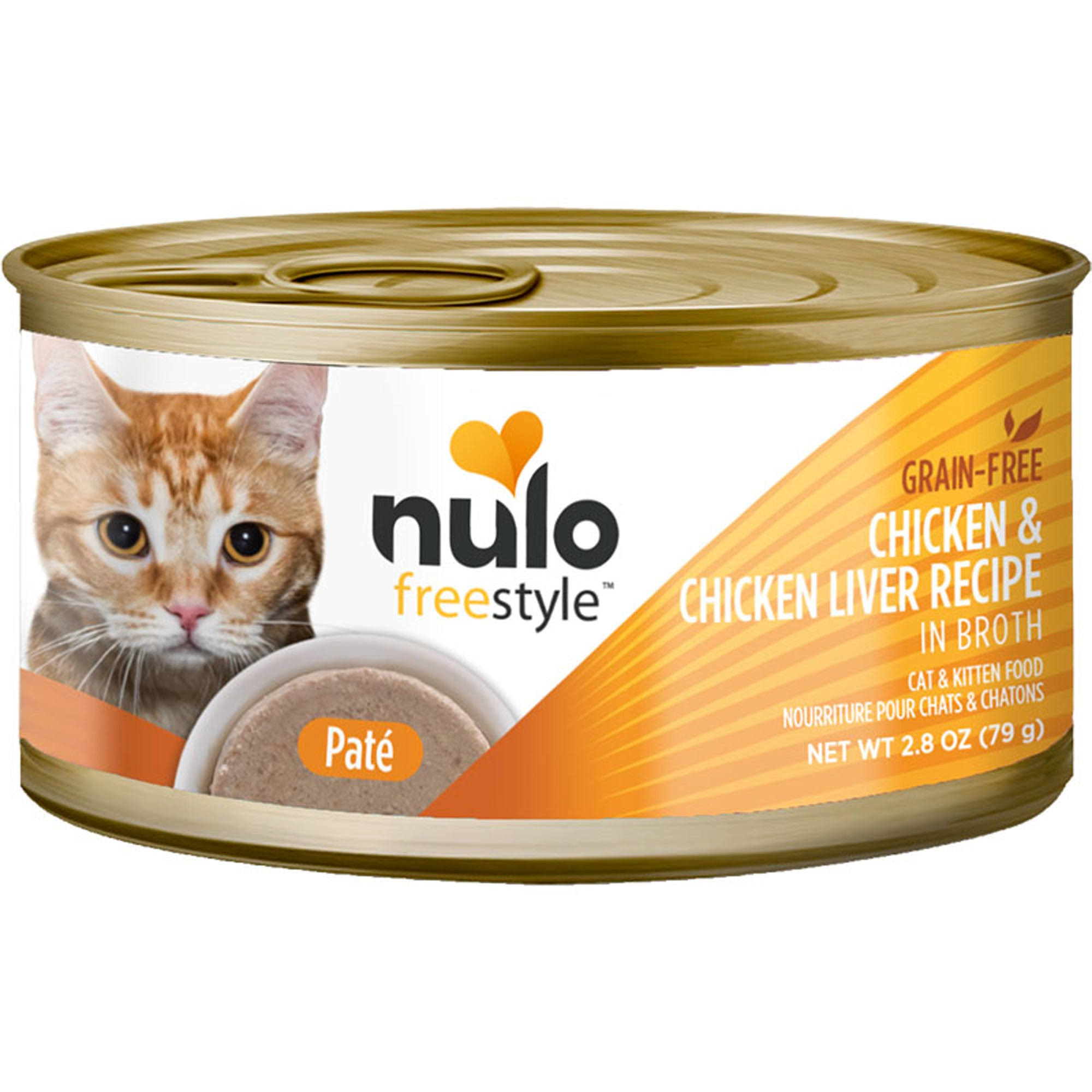 Nulo Freestyle Smooth Pate Grain-Free Wet Cat Food 2.8 oz - 12ea / Chicken & Chicken Liver