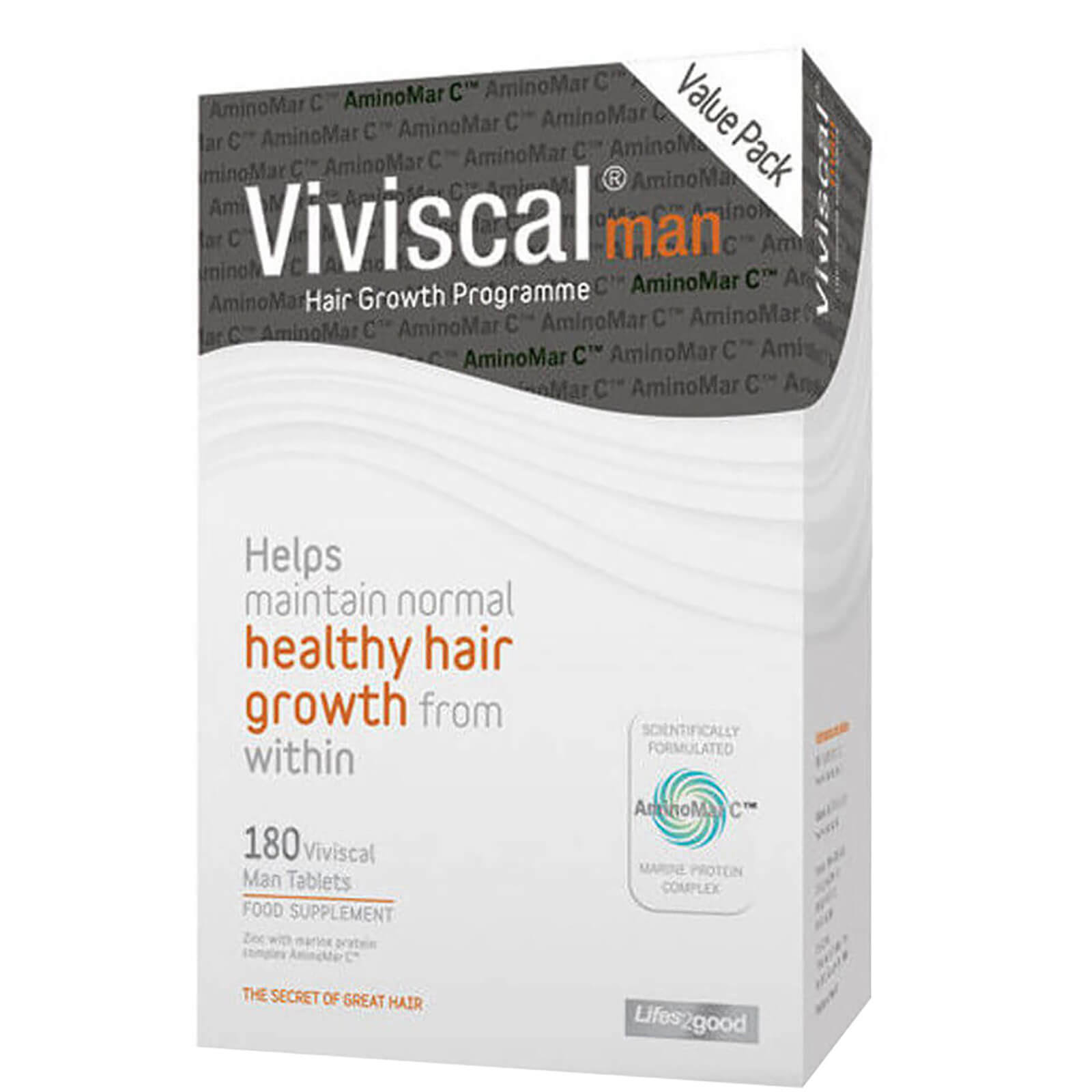 Viviscal Man - Hair Growth Programme, 3 Month Supply (180 Tablets)