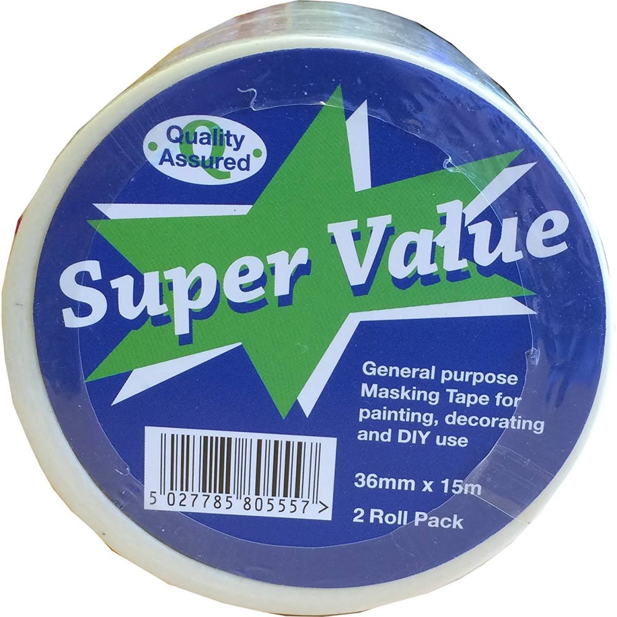 Ultratape - Super Value General Purpose Masking Tape Pack of 2 36mm x 15m