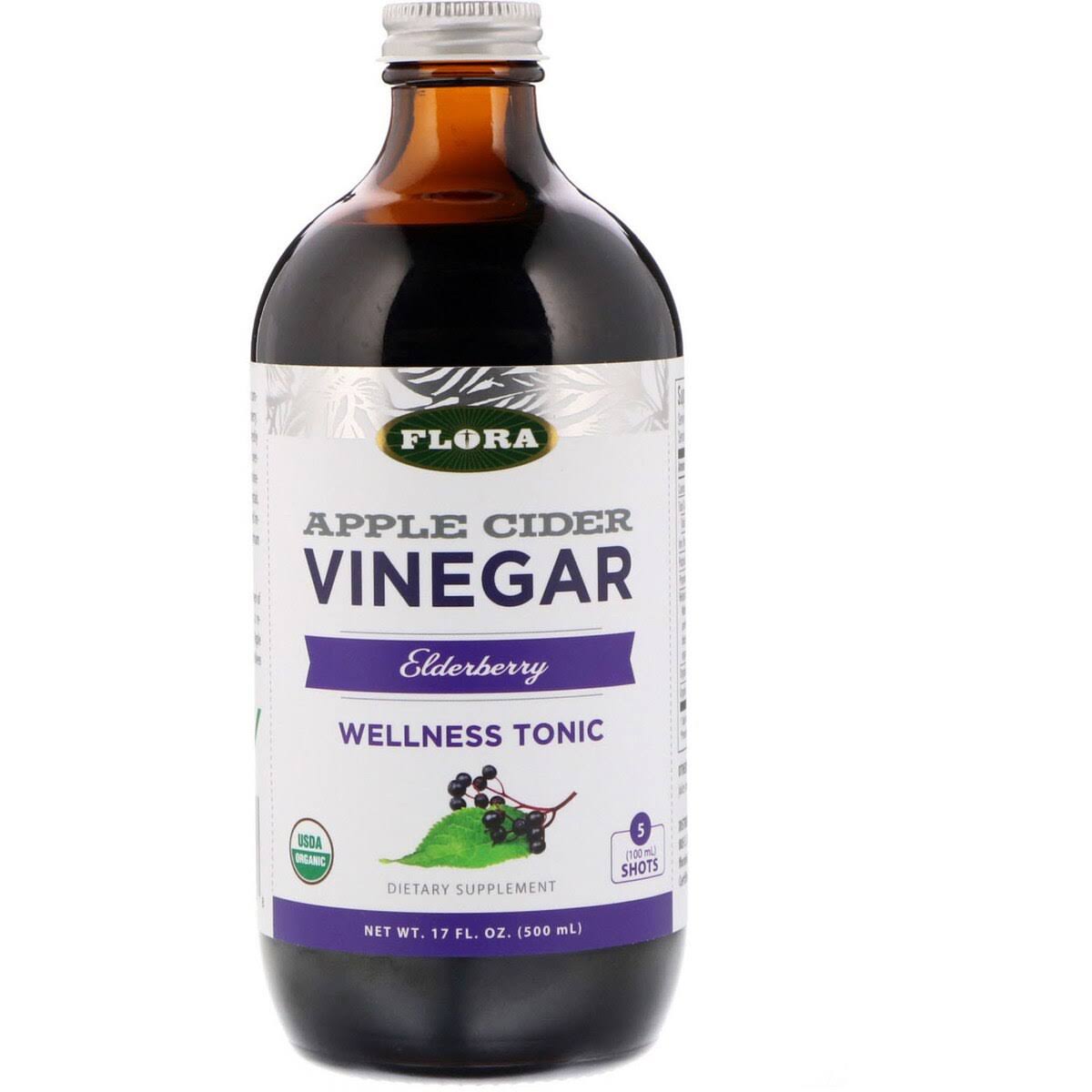 FLORA Apple Cider Vinegar (Elderberry - 500 ml)