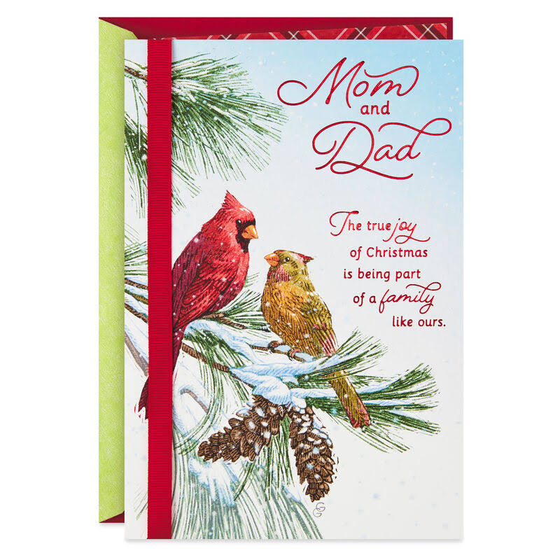 Hallmark Christmas Card, Family Like Ours Christmas Card for Mom and Dad