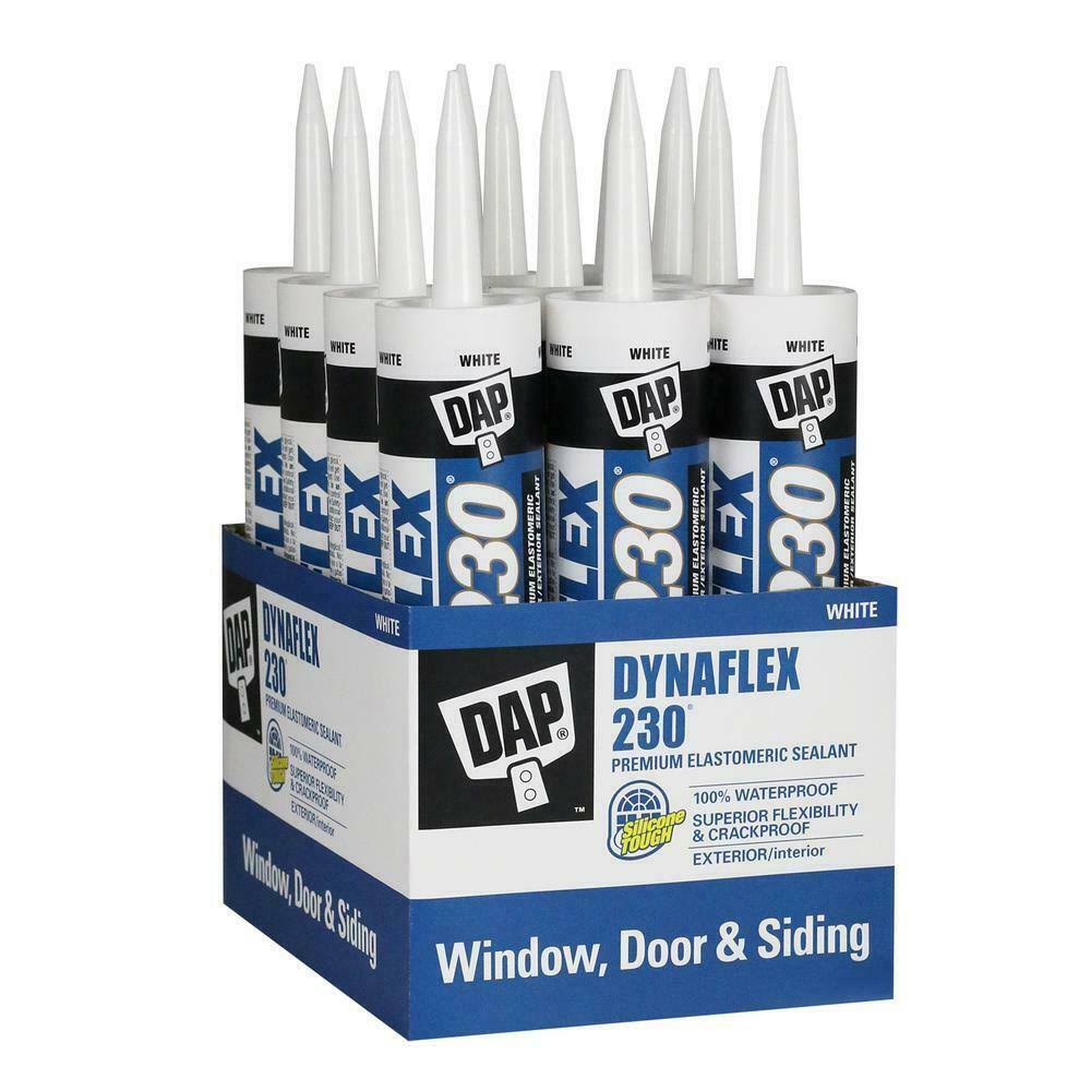 DAP Dynaflex 230 Premium Indoor Outdoor Sealant - 10.1oz, White