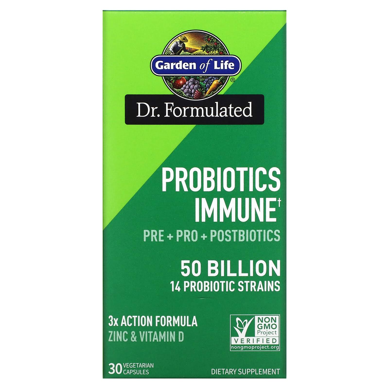 Garden of Life Dr. Formulated Probiotics Immune - 30 Vegetarian Capsules