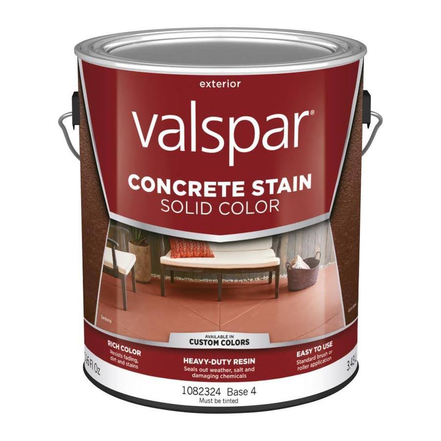 Valspar 1082324 Solid Color Concrete Stain - Base 4, 1gal