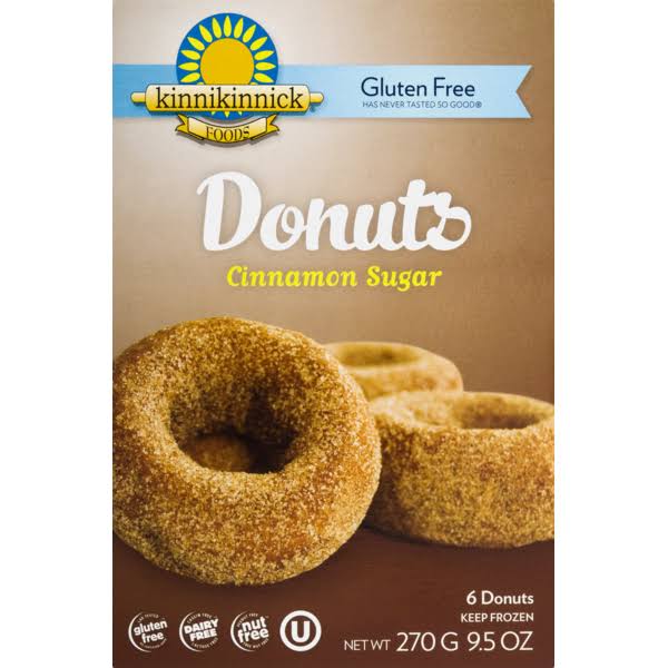 Kinnikinnick Foods Cinnamon Sugar Gluten Free Donuts
